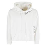 MM6 Maison Margiela Hoodie Sweatshirt White, Dam