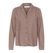 InWear Enkel Skjortblus Iron Brown, Dam