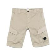 C.p. Company Beige Shorts med Linsmotiv Ficka Beige, Herr