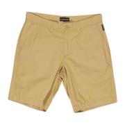 Napapijri Senap Bomull Plain Shorts med Fickor Yellow, Herr