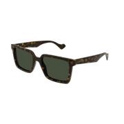 Gucci Grön Lins Havana Båge Solglasögon Brown, Unisex