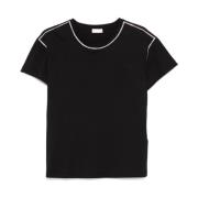 Liu Jo Svart t-shirt med strass Black, Dam