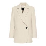 InWear Klassisk Blazer Kappa Jacka Haze Melange Beige, Dam