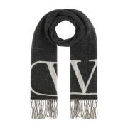 Valentino Garavani Stiliga Scarves & Shawls Kollektion Gray, Herr