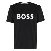 Hugo Boss Elegant Svart Läderklocka Black, Herr