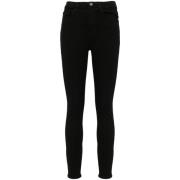 Frame Hög Skinny Jeans Black, Dam