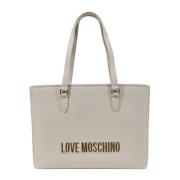 Love Moschino Beige Handväska för Kvinnor Vår/Sommar Beige, Dam