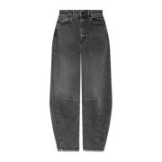 AllSaints Jett barrel jeans Gray, Dam