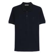 Corneliani Pima Bomull Polo Skjorta Blue, Herr