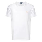 Polo Ralph Lauren Broderad Slim Fit Bomullst-shirt White, Herr