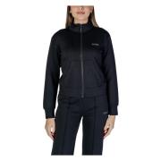 Guess Svart Zip-Up Långärmad Sweatshirt Black, Dam