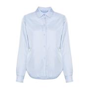 Aspesi Nylon Glue Overshirt Blue, Dam