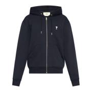 Ami Paris Sweatshirt med logotyp Blue, Herr