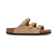 Birkenstock Slides Florida Fresh Beige, Dam