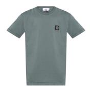 Stone Island T-shirt med logotyp Green, Herr