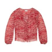 Isabel Marant Étoile Röda Skjortor Ss25 Red, Dam