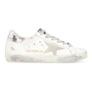 Golden Goose Ikoniska Lädersneakers med Stjärnpatch White, Dam