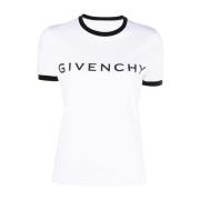 Givenchy T-shirt i två toner White, Dam