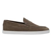 Christian Louboutin City Boat Mockasin Skor Brown, Herr