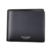 Tommy Hilfiger Elegant blått läder Bifold plånbok Blue, Herr