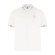 Brunello Cucinelli Klassisk Polo Tröja för Män White, Herr