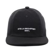 Stella McCartney Broderad Logga Baseballkeps Black, Dam