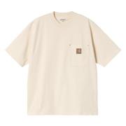 Carhartt Wip Fick-T-shirt med Frontlogo White, Herr