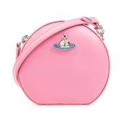 Vivienne Westwood Mini Rund Crossbody Väska Rosa Pink, Dam