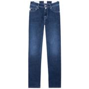 Tramarossa Blå Michelangelo Zip Jeans Blue, Herr