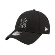 New Era Svart Laglogga Pop Outline Keps Black, Herr