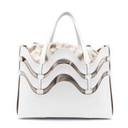 Zanellato Dune Amar Medium Tote Bag White, Dam