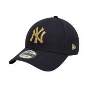 New Era Metallic 9Forty NY Yankees Keps Blue, Dam