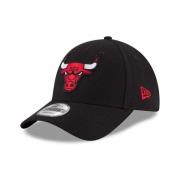 New Era Svart Chicago Bulls Broderad Keps Böjd Skärm Black, Herr