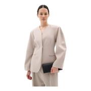 InWear Modern Blazer Jacka Sten Beige, Dam