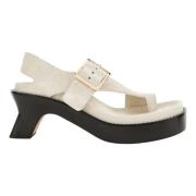 Loewe Låg Klack Sandal Ease Beige, Dam