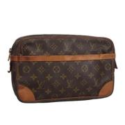 Louis Vuitton Vintage Pre-owned Canvas kuvertvskor Brown, Dam