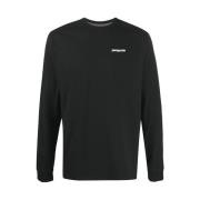 Patagonia Logo Responsibili-Tee Långärmad T-shirt Black, Herr