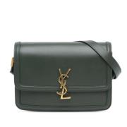 Yves Saint Laurent Vintage Pre-owned Laeder axelremsvskor Green, Dam