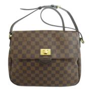 Louis Vuitton Vintage Pre-owned Canvas axelremsvskor Brown, Dam