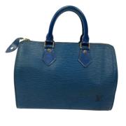 Louis Vuitton Vintage Pre-owned Laeder handvskor Blue, Dam