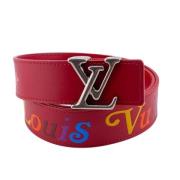 Louis Vuitton Vintage Pre-owned Laeder skrp Red, Unisex