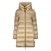 Parajumpers Dunjacka med dragkedja och huva Beige, Dam