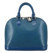 Louis Vuitton Vintage Pre-owned Laeder handvskor Blue, Dam