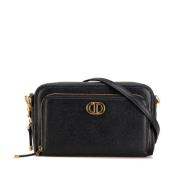 Dior Vintage Pre-owned Laeder crossbodyvskor Black, Dam