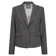 MOS Mosh Mörkgrå Zenia Blazer Jacka Gray, Dam