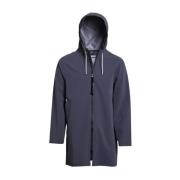 Stutterheim Lätt Vattentät Dragkedja Regnrock Blue, Herr