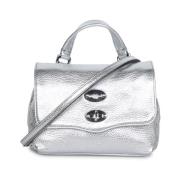 Zanellato Silverläder Crossbody Väska Gray, Dam