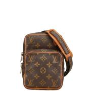 Louis Vuitton Vintage Pre-owned Canvas crossbodyvskor Brown, Dam