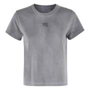 T by Alexander Wang Essentiell Shrunken Tee Gray, Dam