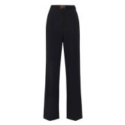 Elisabetta Franchi Vida Ben Cropped Byxor Black, Dam